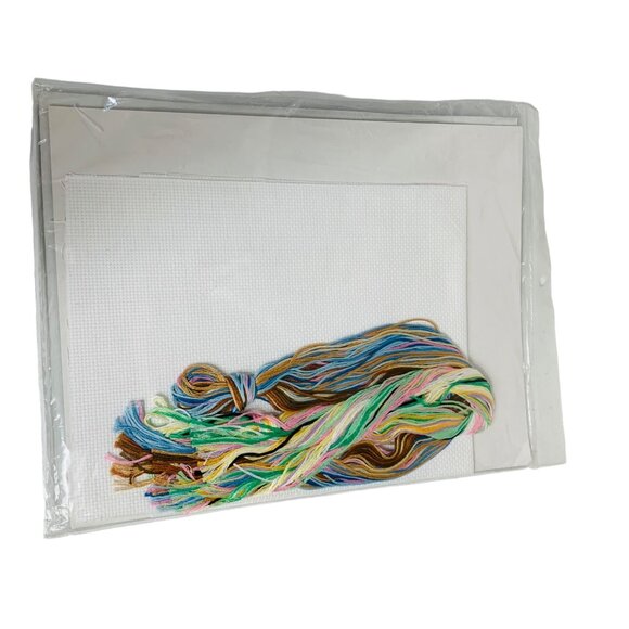 Janlynn Baby Counted Cross Stitch Kit Sleepy Bunnies Birth Announcement Gift - Picture 9 of 9